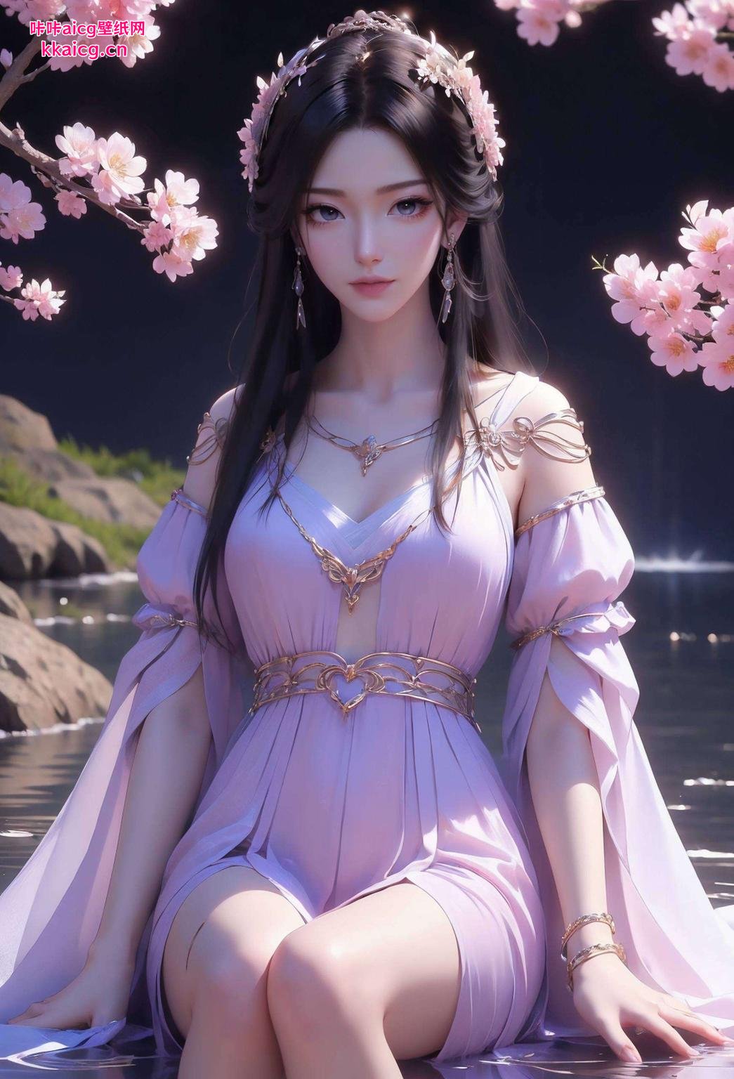 这期精选免费壁纸合集带来紫灵妖娆高清竖屏壁纸