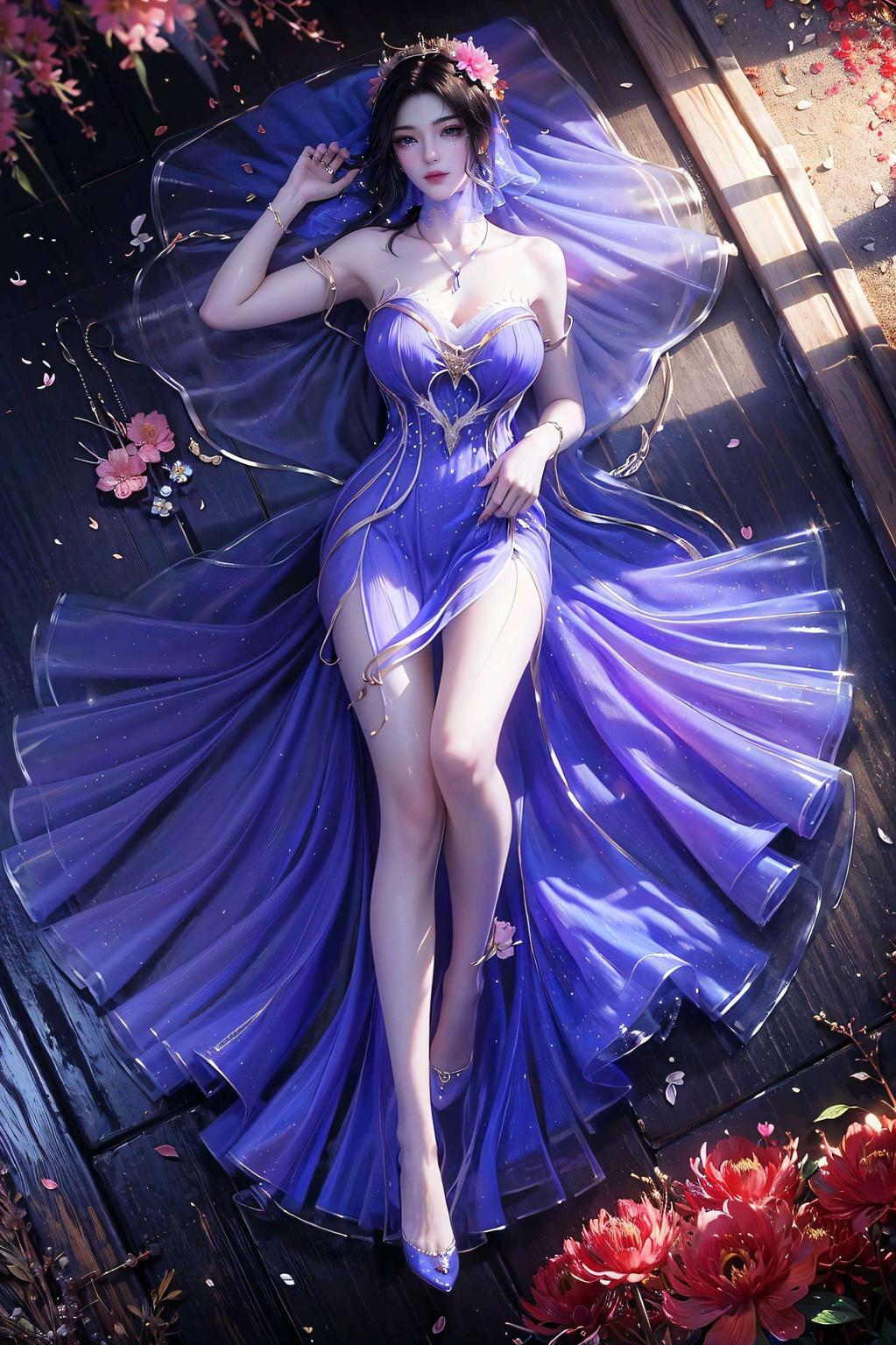 淡雅色调紫灵美照高清呈现