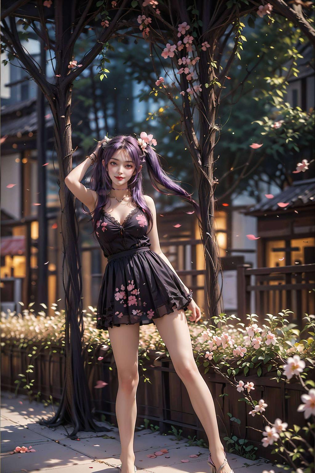 感受紫妍的灵动魅力绿色清新